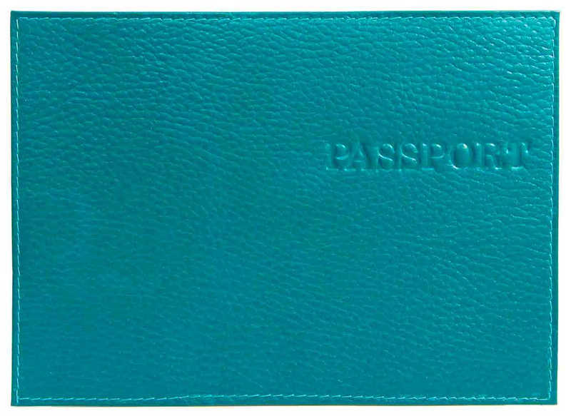Цена: 198.80 руб. Обложка для паспорта из натуральной кожи Флотер, темно-зеленый, тисн.конгрев "PASSPORT"