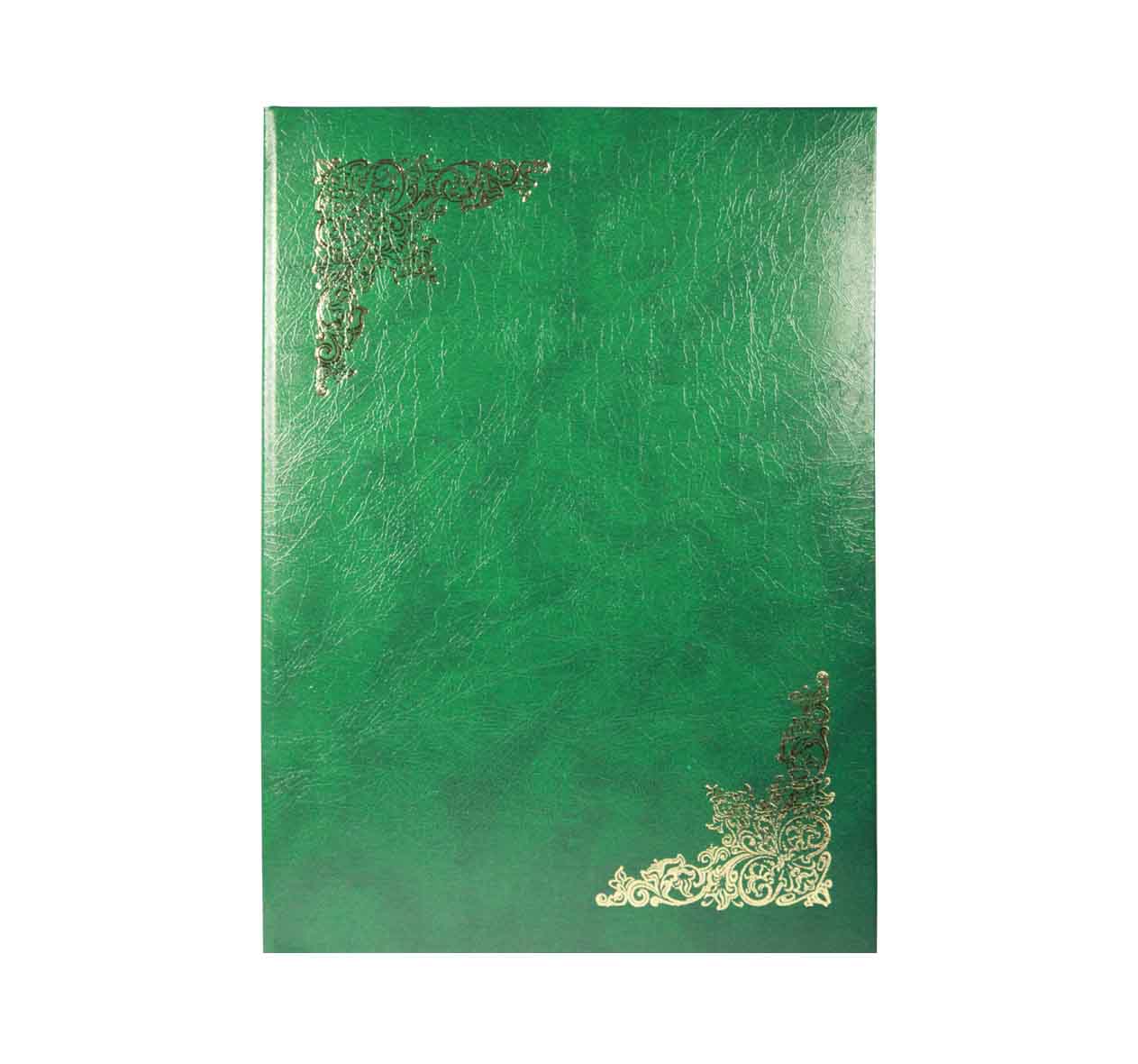 Цена: 178.78 руб. Папка адресная дизайнерские материалы А4 (пухлая) с тиснеными уголками зеленый под кожу