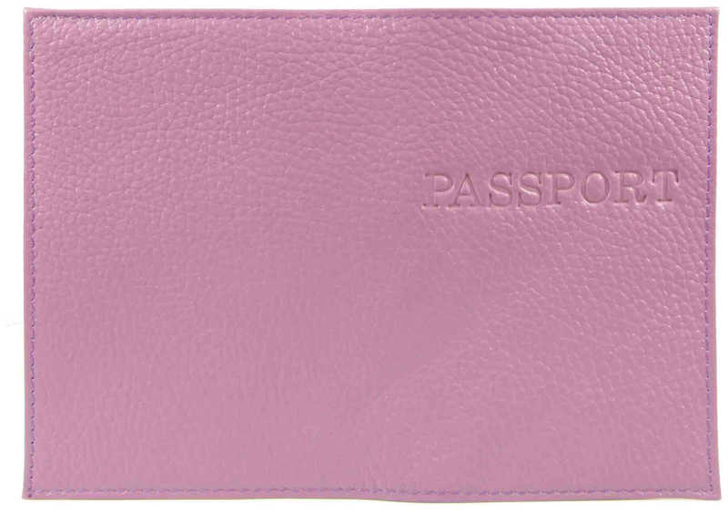 Цена: 198.80 руб. Обложка для паспорта из натуральной кожи Флотер, фиолетовый, тисн.конгрев "PASSPORT"