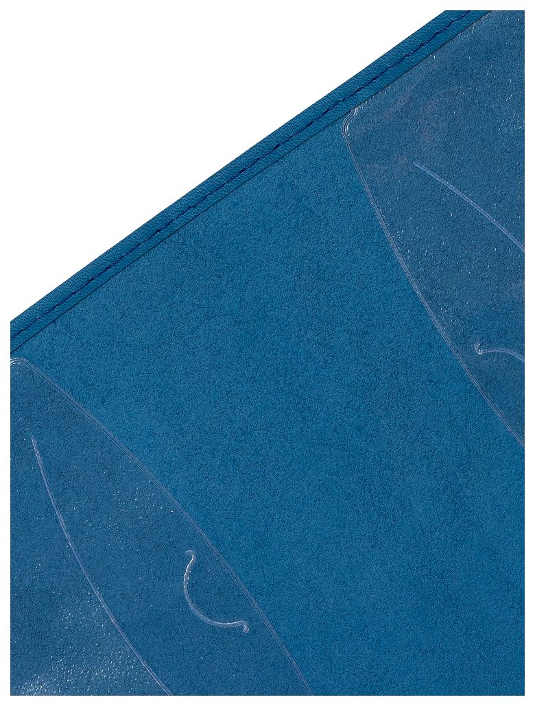 Цена: 158.06 руб. Обложка для паспорта из натуральной кожи, голубой, тиснение золотом "Народная"