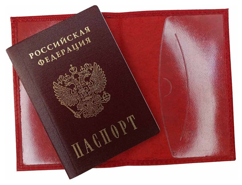 Цена: 152.60 руб. Обложка для паспорта из натуральной кожи, красный, сплошное тиснение по коже "Орел"
