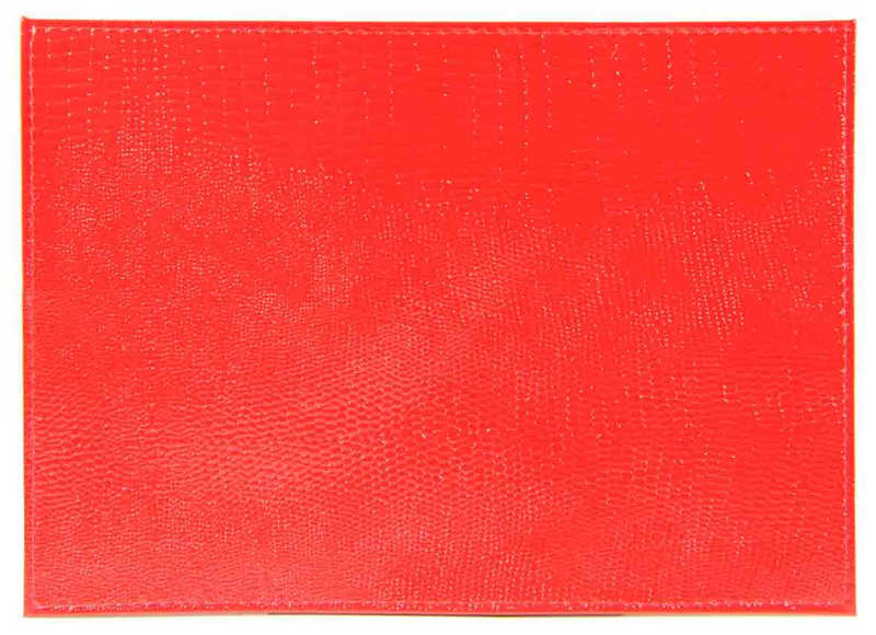 Цена: 217.00 руб. Обложка для паспорта из натуральной кожи Игуана, красная, тисн.конгрев "PASSPORT"