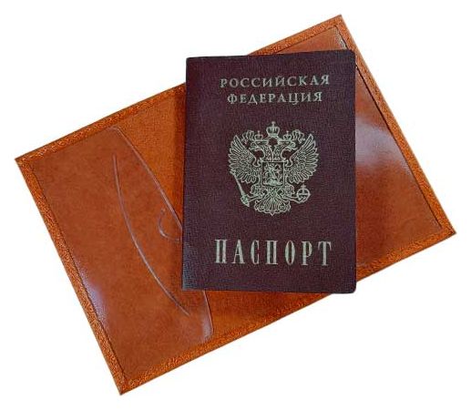 Цена: 152.60 руб. Обложка для паспорта из натуральной кожи, рыжий, сплошное тиснение по коже "Саламандра"