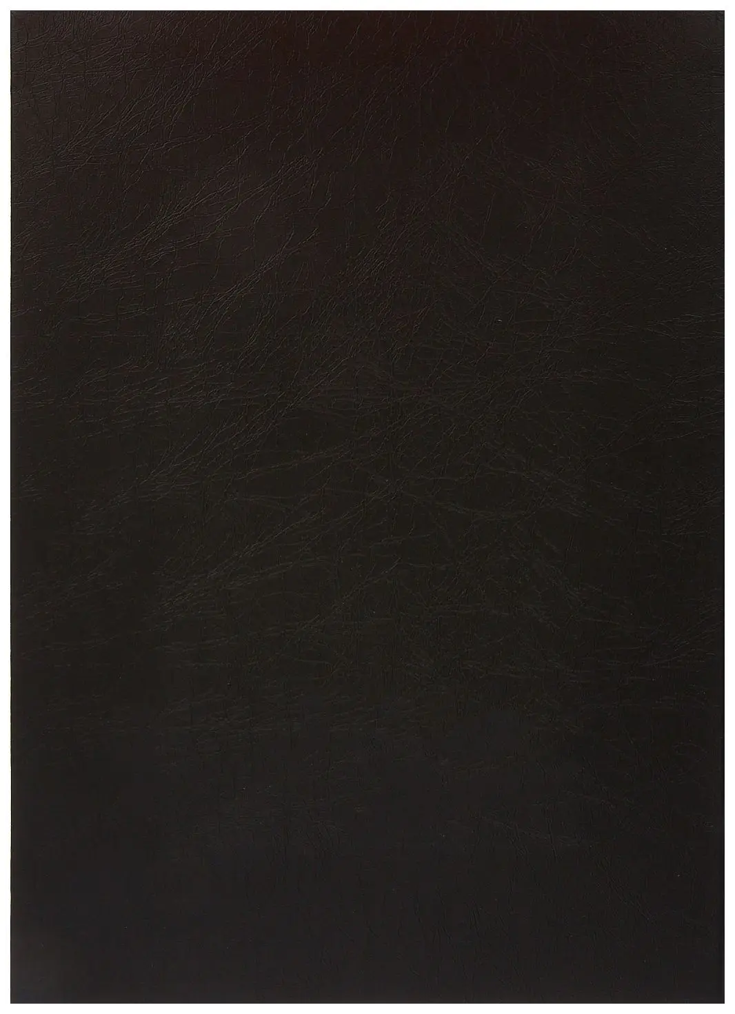 Архивная папка А4 с гребешками балакрон черный под кожу, корешок жесткий 15 мм