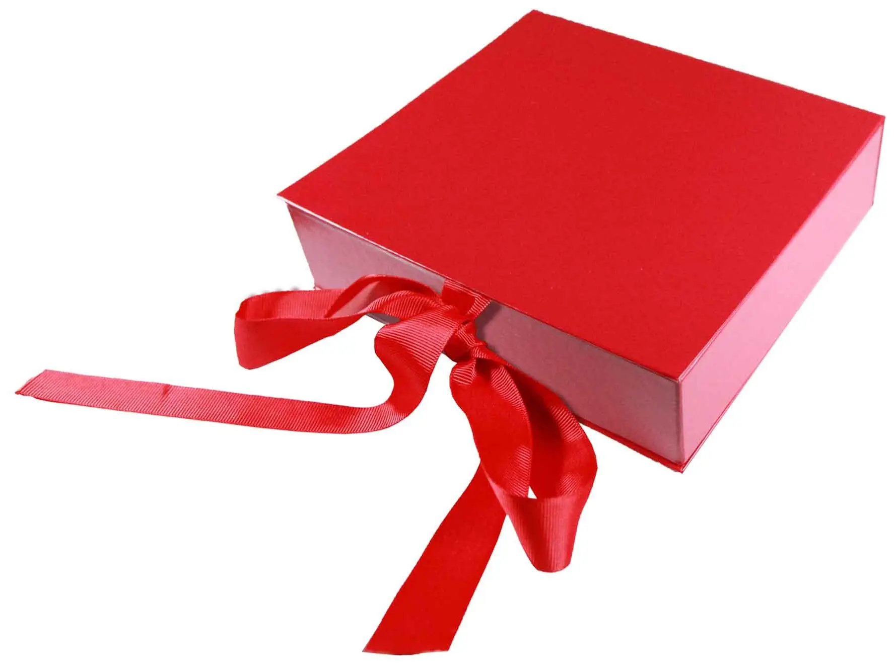 Коробка подарочная, 200*180*50 мм, бумвинил красный