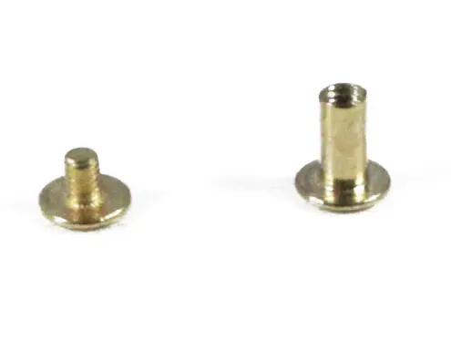 Болты металлические 10 мм, золото