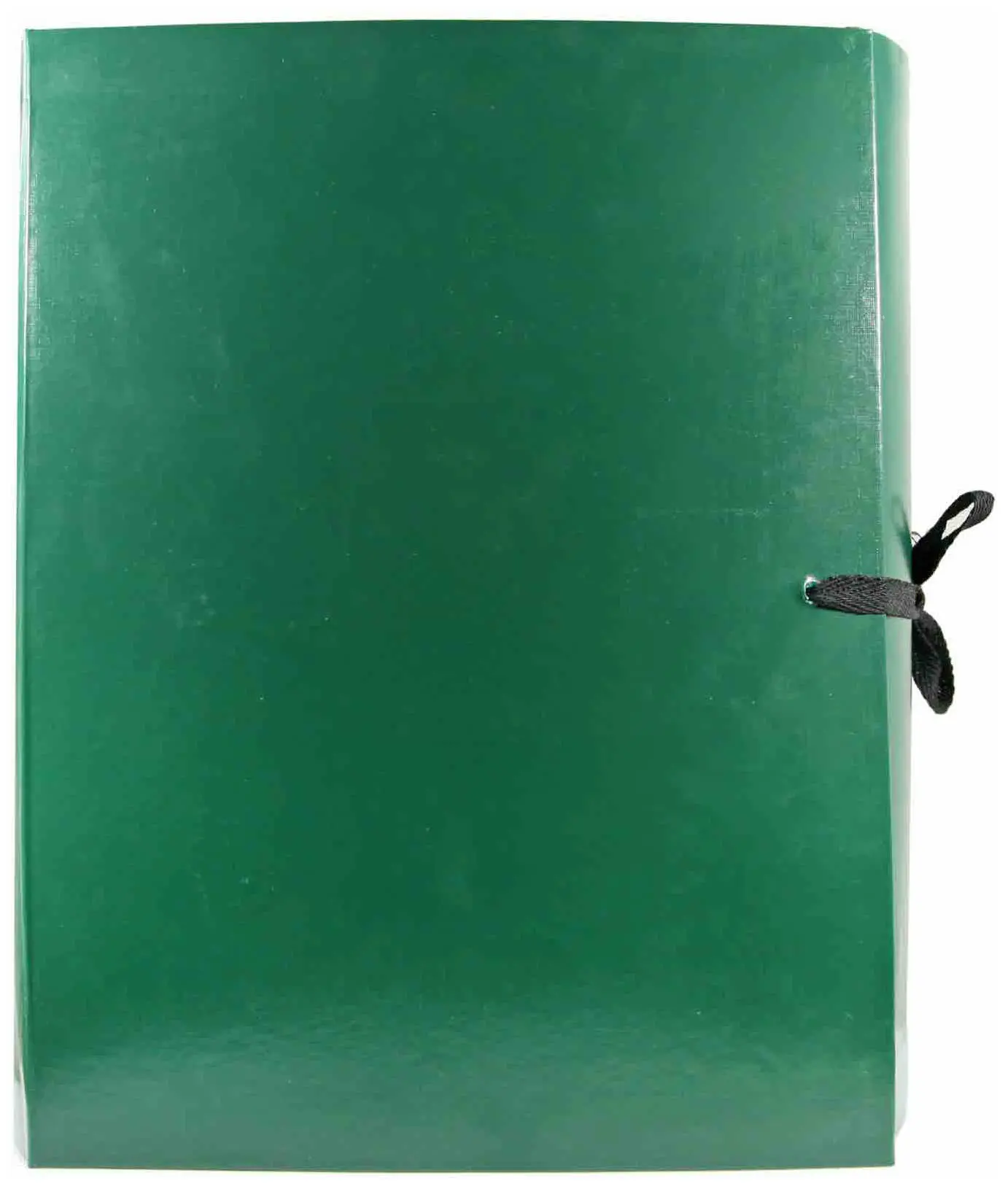 Архивная папка А4, 120 мм, бумвинил, 4 завязки, зеленая