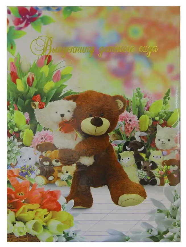 Папка адресная ламинированная А4 (пухлая) + 3 файла "Выпускнику детского сада" Последний звонок 