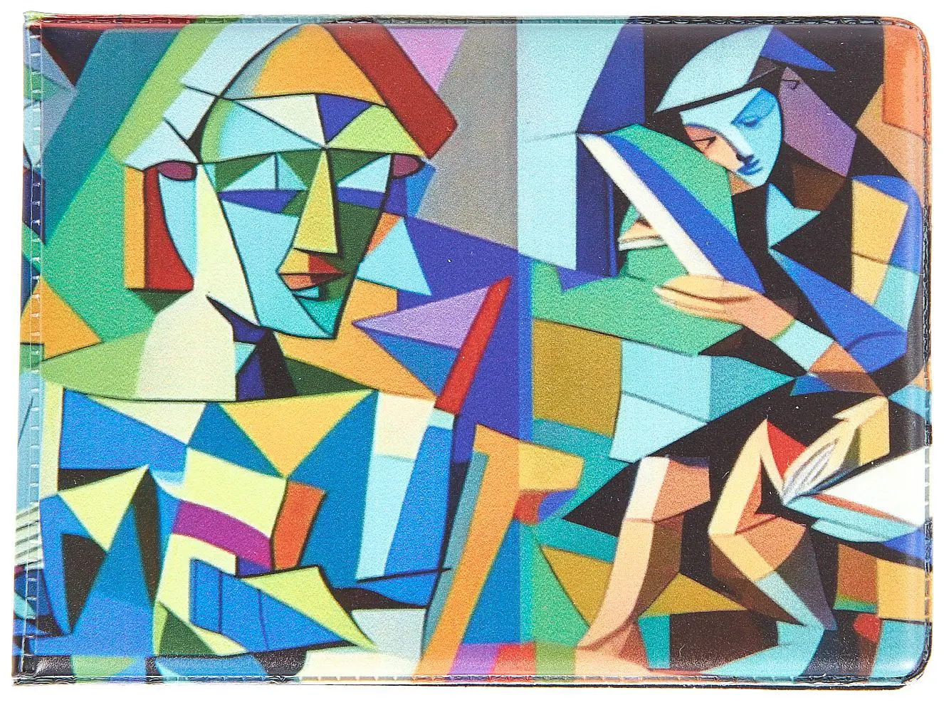 Обложка для студенческого билета, ПВХ, принт "Кубизм"