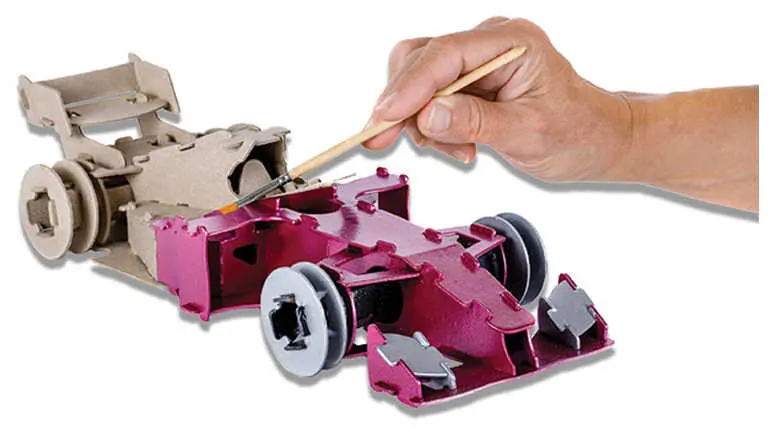 Конструктор-Раскраска Техника "Формула 1" в пакете с европодвесом