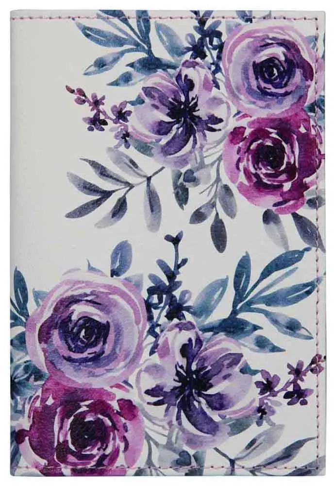 Обложка для паспорта из натуральной кожи, цветной рисунок по коже "Цветочный горох"