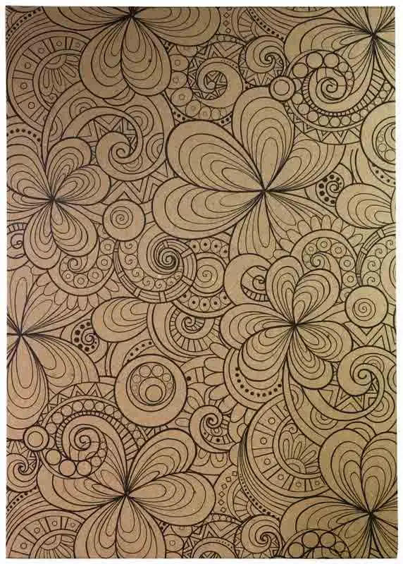 Блокнот крафт А5 "АНТИСТРЕСС" (150*200мм) горизонтальный, блок из крафта