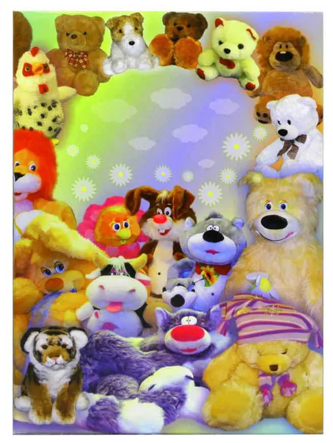 Папка адресная ламинированная А4 (пухлая) без тиснения Игрушки