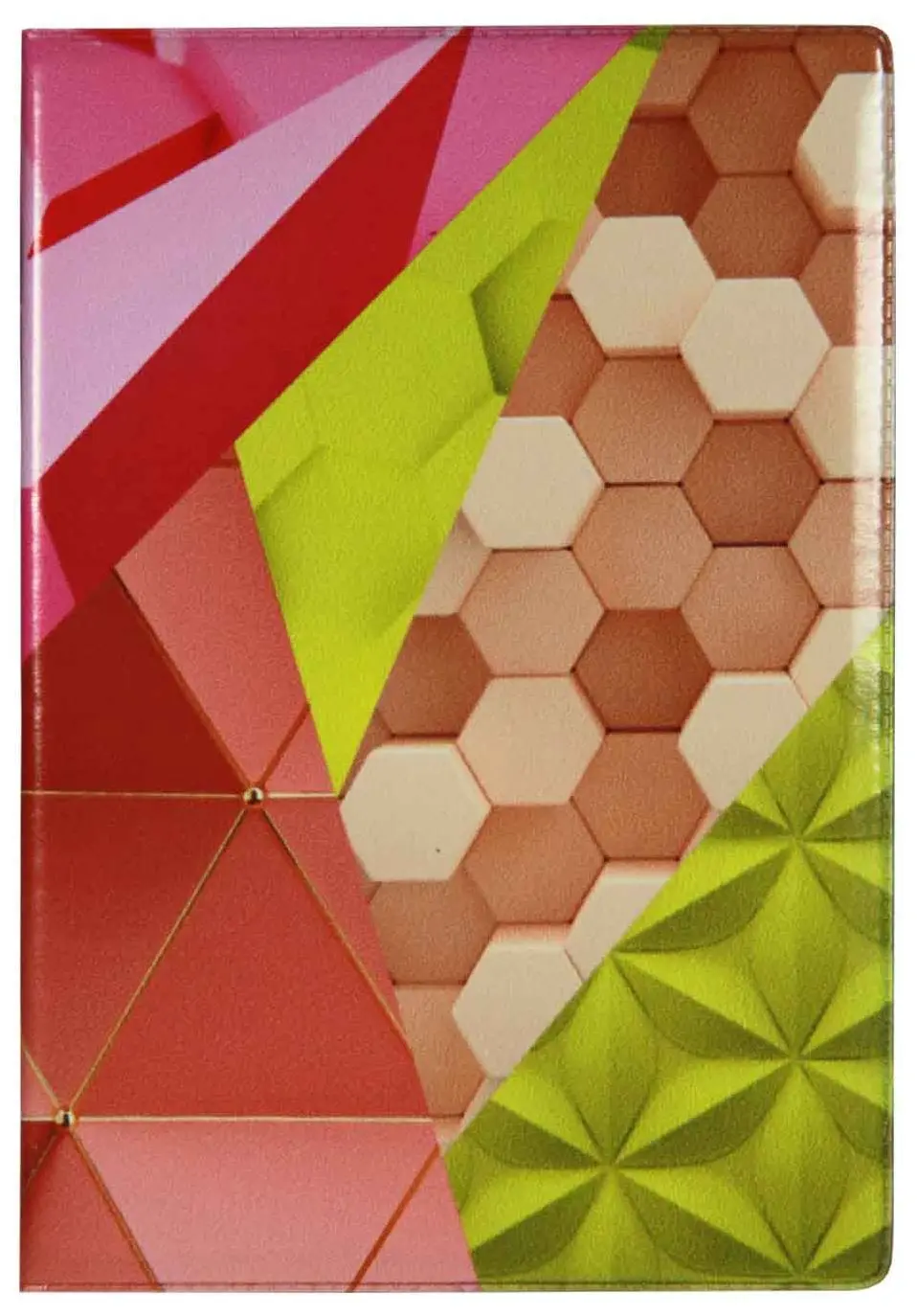 Обложка для паспорта, ПВХ глянцевый с печатью, принт "Геометрия"