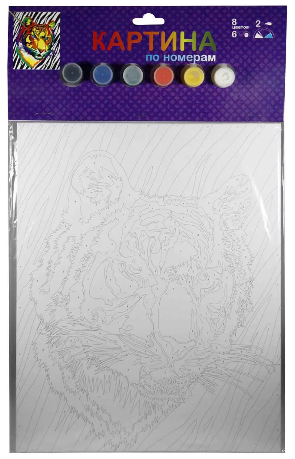 Набор для творчества Картина по номерам "Тигр"