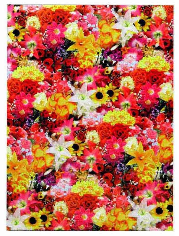 Папка адресная ламинированная А4 (пухлая) без тиснения Цветочный ковер