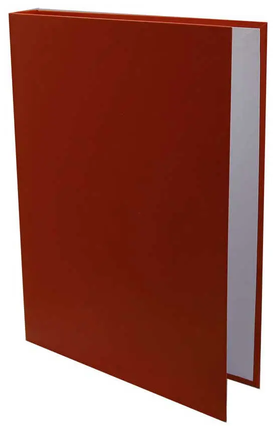 Архивная папка А4, 50 мм, бумвинил, с Г-образными гребешками, бордовая