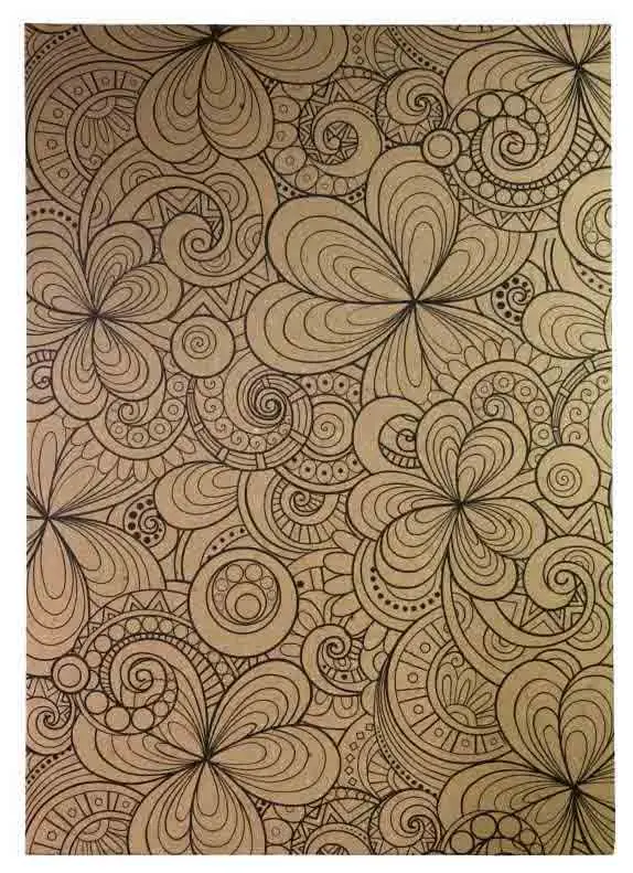 Блокнот крафт А6 "АНТИСТРЕСС" (120*180мм) горизонтальный, блок из крафта