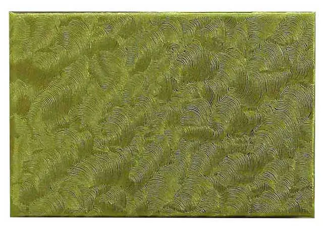 Блокнот из элитных материалов, Волны золотые, (9,5см*6,5 см) горизонтальный