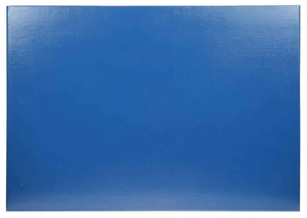 Папка с гребешками жесткая 310*220мм (альбомный вид), бумвинил синий, без тиснения, корешок 80 мм